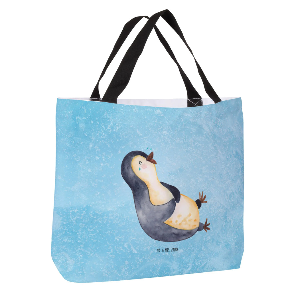 Shopper Pinguin Lachen Beutel, Einkaufstasche, Tasche, Strandtasche, Einkaufsbeutel, Shopper, Schultasche, Freizeittasche, Tragebeutel, Schulbeutel, Alltagstasche, Pinguin, Pinguine, lustiger Spruch, Optimismus, Fröhlich, Lachen, Humor, Fröhlichkeit