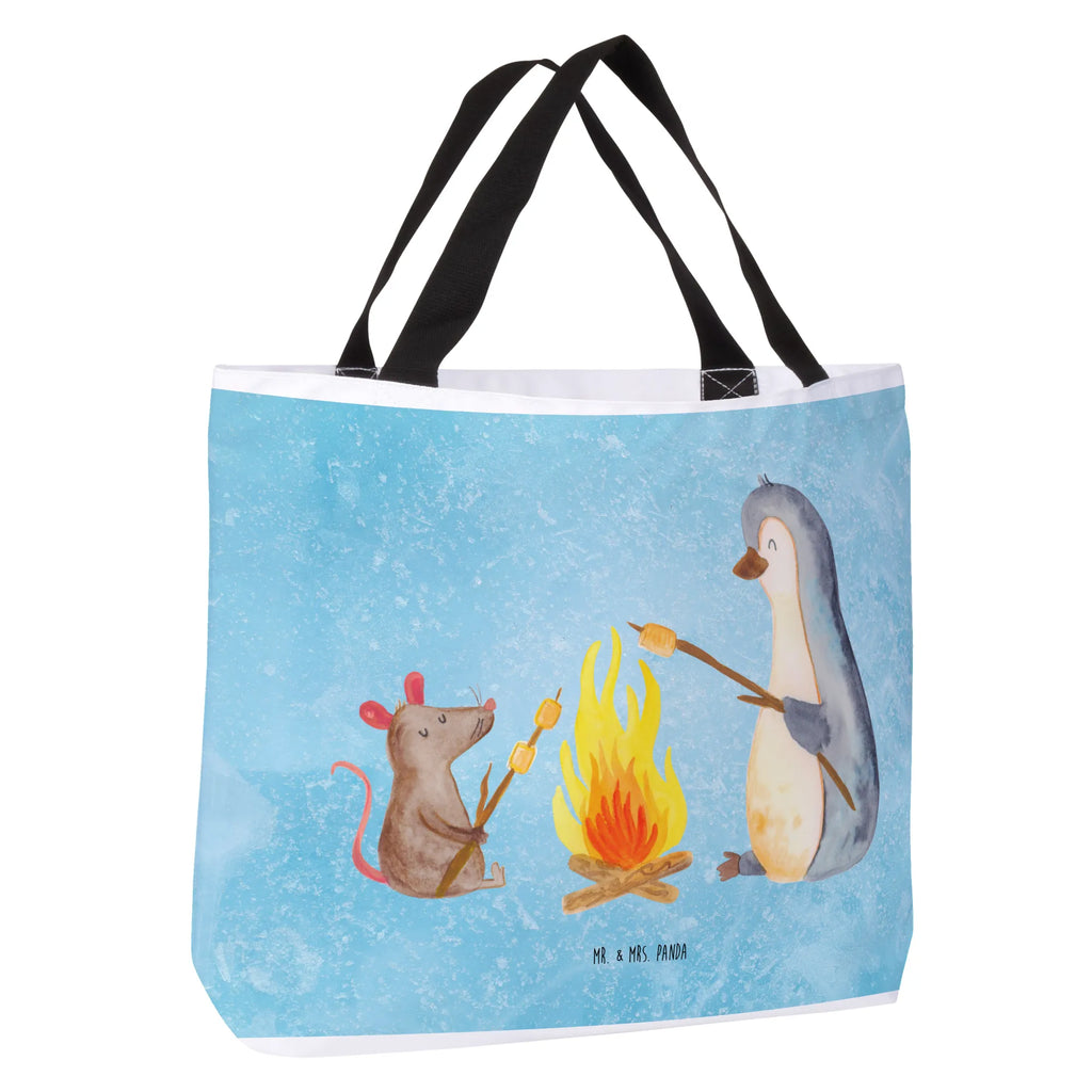 Shopper Pinguin Lagerfeuer Beutel, Einkaufstasche, Tasche, Strandtasche, Einkaufsbeutel, Shopper, Schultasche, Freizeittasche, Tragebeutel, Schulbeutel, Alltagstasche, Pinguin, Maus, Pinguine, Lagerfeuer, Leben, Arbeit, Job, Motivation, Büro, Büroalltag, Lebensspruch, Lebensmotivation, Neustart, Liebe, grillen, Feuer, Marshmallows