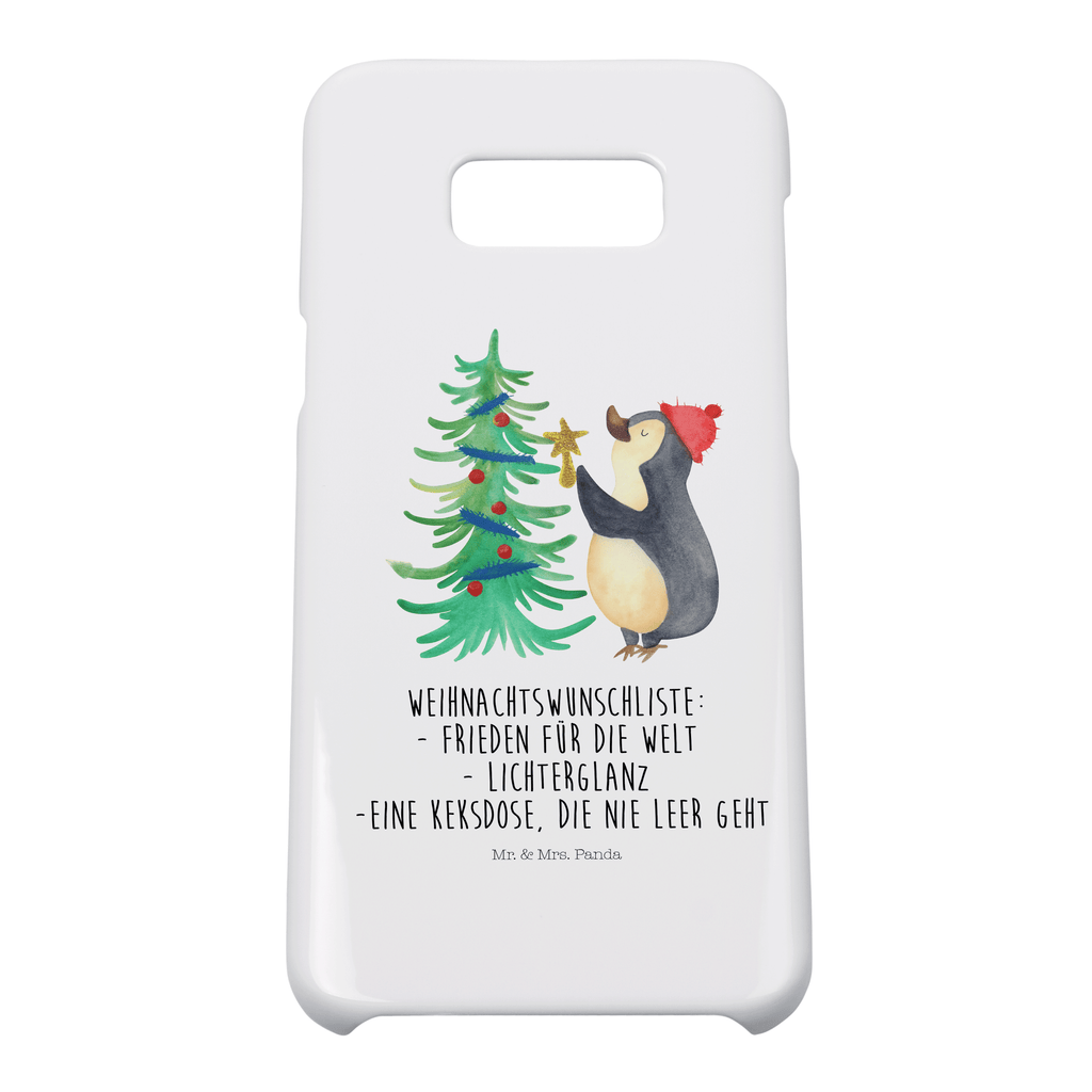 Handyhülle Pinguin Weihnachtsbaum Handyhülle, Handycover, Cover, Handy, Hülle, Iphone 10, Iphone X, Winter, Weihnachten, Weihnachtsdeko, Nikolaus, Advent, Heiligabend, Wintermotiv, Pinguin