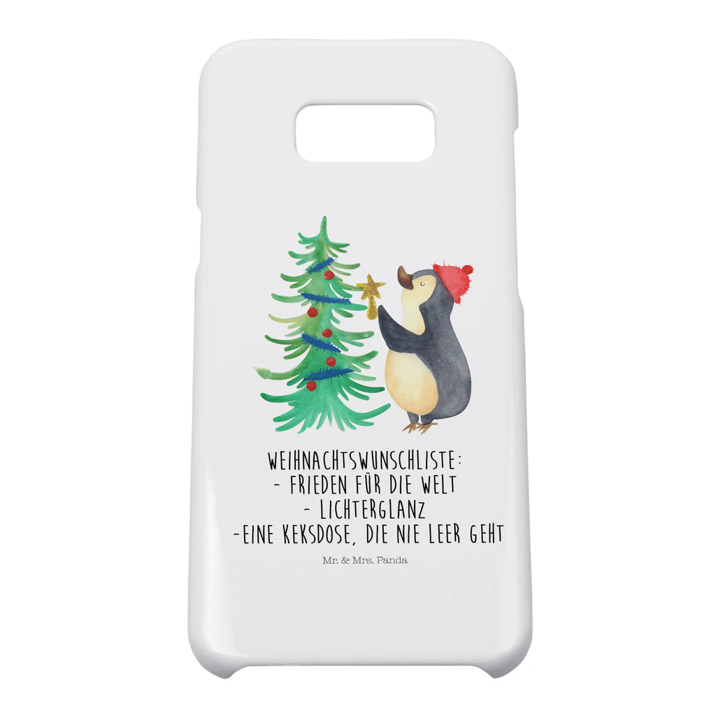 Handyhülle Pinguin Weihnachtsbaum Handyhülle, Handycover, Cover, Handy, Hülle, Iphone 10, Iphone X, Winter, Weihnachten, Weihnachtsdeko, Nikolaus, Advent, Heiligabend, Wintermotiv, Pinguin