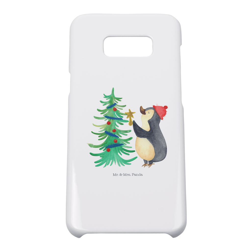 Handyhülle Pinguin Weihnachtsbaum Handyhülle, Handycover, Cover, Handy, Hülle, Iphone 10, Iphone X, Winter, Weihnachten, Weihnachtsdeko, Nikolaus, Advent, Heiligabend, Wintermotiv, Pinguin