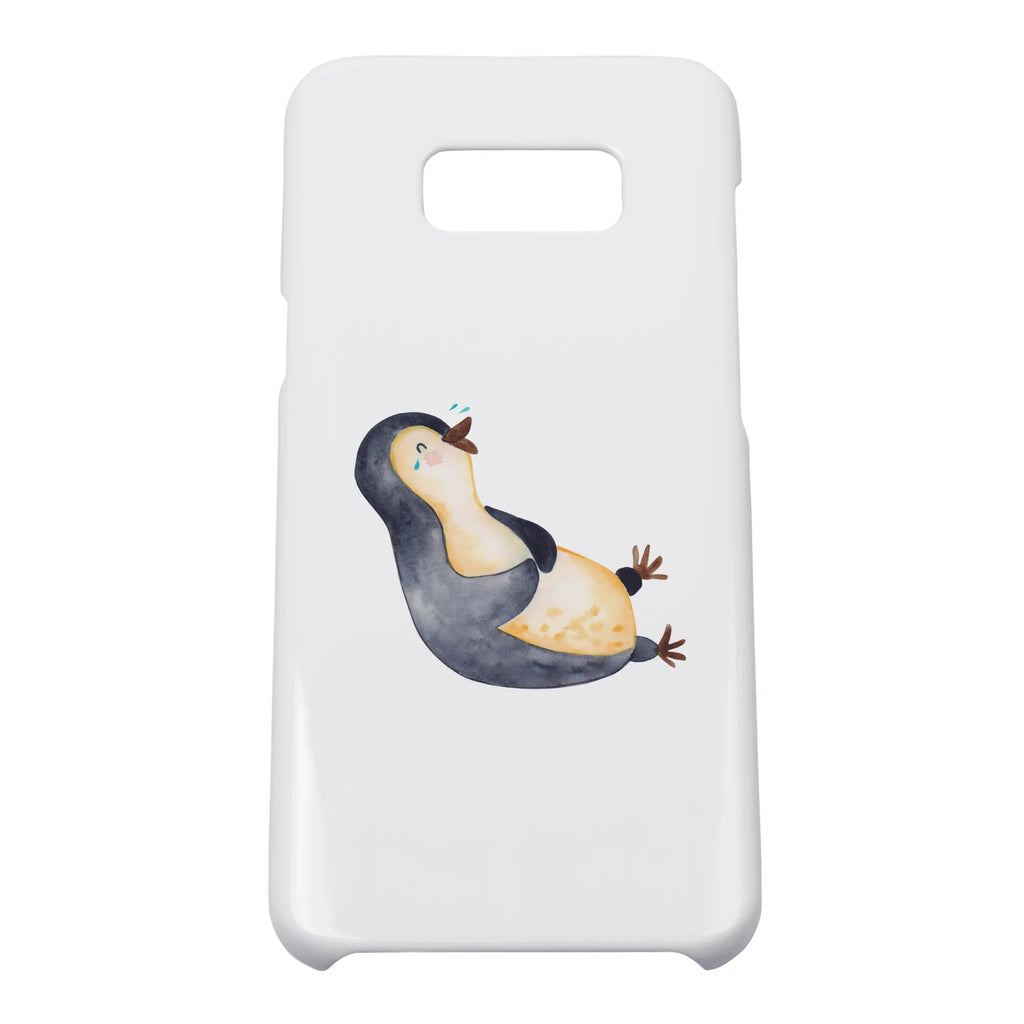 Handyhülle Pinguin Lachen Handyhülle, Handycover, Cover, Handy, Hülle, Iphone 10, Iphone X, Pinguin, Pinguine, lustiger Spruch, Optimismus, Fröhlich, Lachen, Humor, Fröhlichkeit