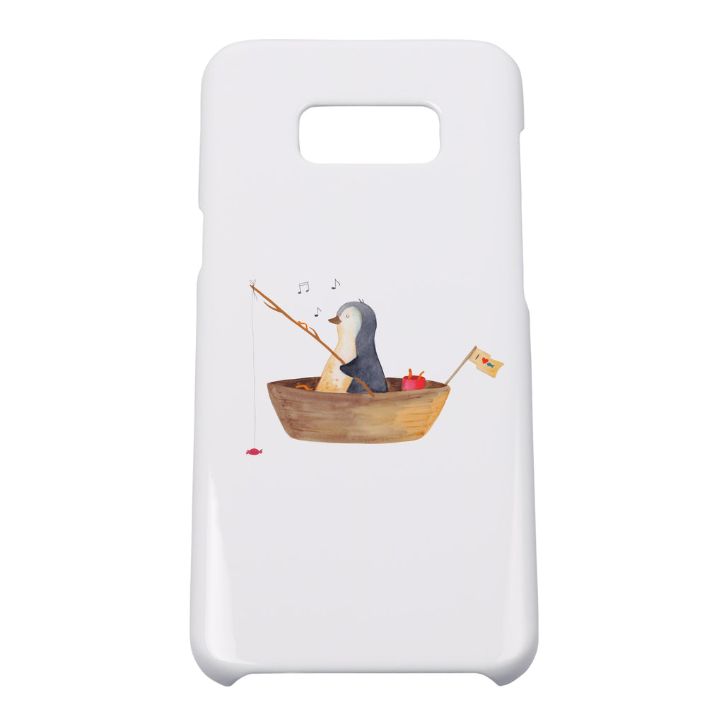 Handyhülle Pinguin Angelboot Handyhülle, Handycover, Cover, Handy, Hülle, Samsung Galaxy S8 plus, Pinguin, Pinguine, Angeln, Boot, Angelboot, Lebenslust, Leben, genießen, Motivation, Neustart, Neuanfang, Trennung, Scheidung, Geschenkidee Liebeskummer