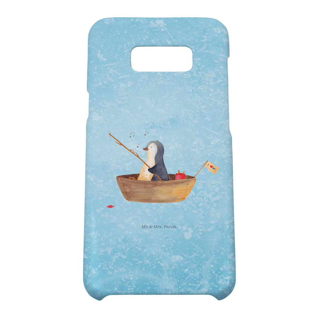 Handyhülle Pinguin Angelboot Handyhülle, Handycover, Cover, Handy, Hülle, Samsung Galaxy S8 plus, Pinguin, Pinguine, Angeln, Boot, Angelboot, Lebenslust, Leben, genießen, Motivation, Neustart, Neuanfang, Trennung, Scheidung, Geschenkidee Liebeskummer