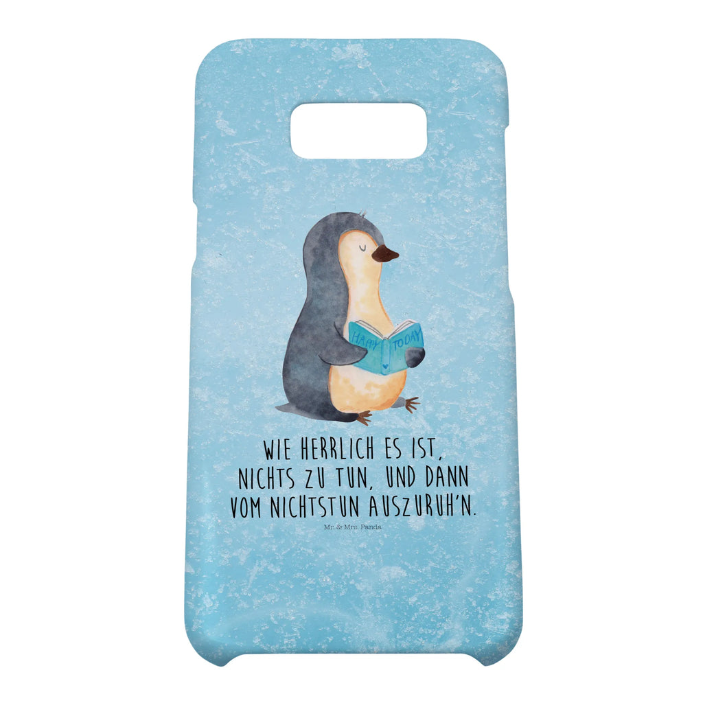 Handyhülle Pinguin Buch Handyhülle, Handycover, Cover, Handy, Hülle, Iphone 10, Iphone X, Pinguin, Pinguine, Buch, Lesen, Bücherwurm, Nichtstun, Faulenzen, Ferien, Urlaub, Freizeit