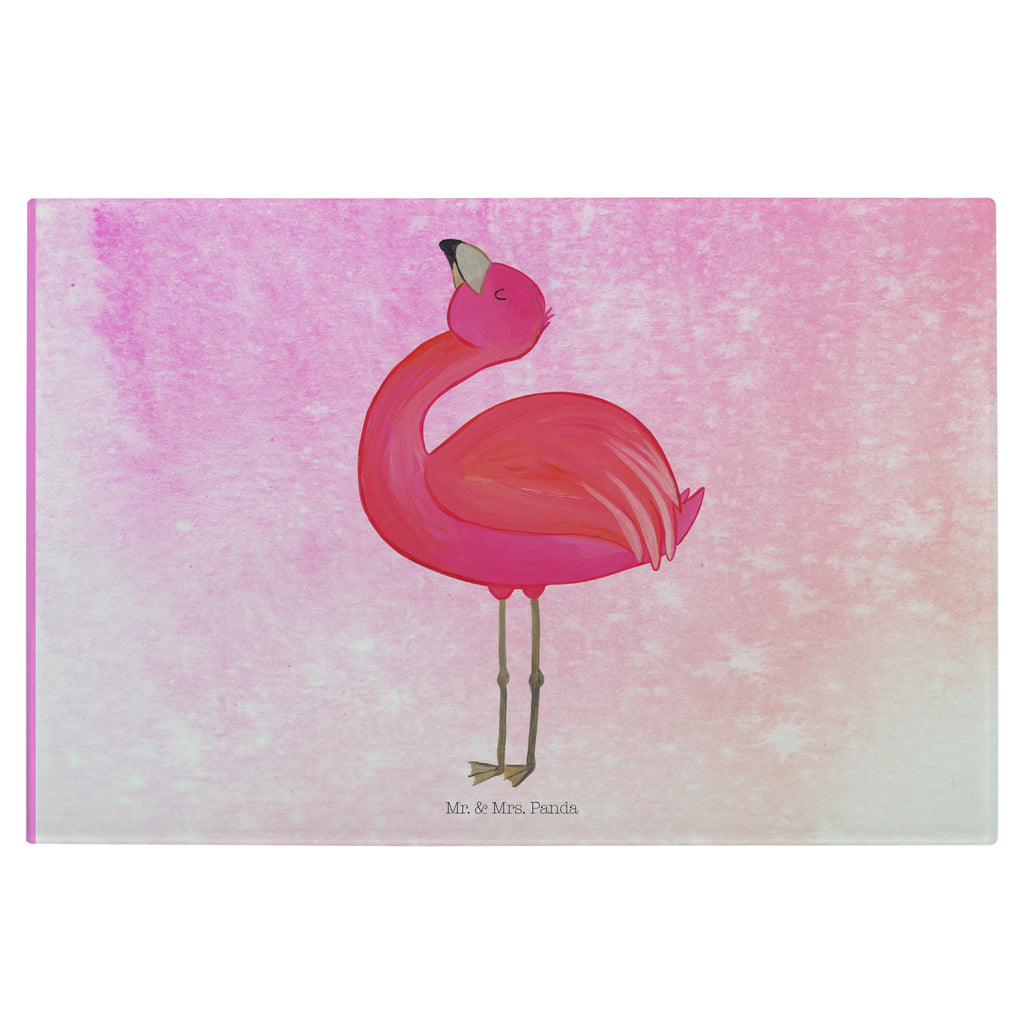 Glasschneidebrett Flamingo Stolz Glasschneidebrett, Schneidebrett, Frühstücksbrett, Küche, Flamingo, stolz, Freude, Selbstliebe, Selbstakzeptanz, Freundin, beste Freundin, Tochter, Mama, Schwester