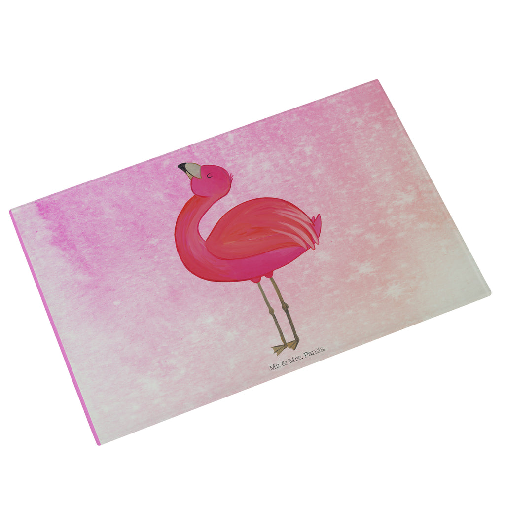 Glasschneidebrett Flamingo Stolz Glasschneidebrett, Schneidebrett, Frühstücksbrett, Küche, Flamingo, stolz, Freude, Selbstliebe, Selbstakzeptanz, Freundin, beste Freundin, Tochter, Mama, Schwester