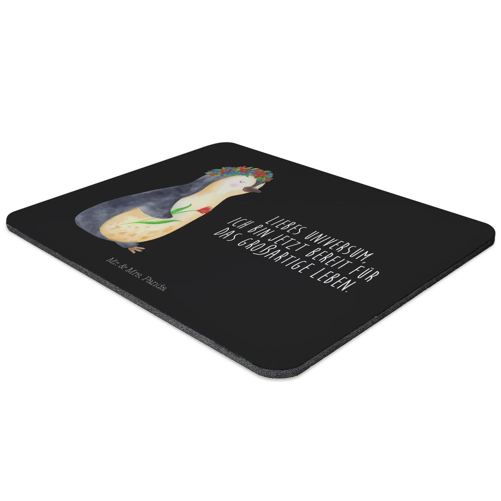 Mauspad Pinguin Blumenkranz Mousepad, Computer zubehör, Büroausstattung, PC Zubehör, Arbeitszimmer, Mauspad, Einzigartiges Mauspad, Designer Mauspad, Mausunterlage, Mauspad Büro, Pinguin, Pinguine, Blumenkranz, Universum, Leben, Wünsche, Ziele, Lebensziele, Motivation, Lebenslust, Liebeskummer, Geschenkidee