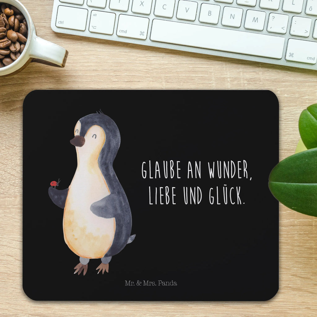 Mauspad Pinguin Marienkäfer Mousepad, Computer zubehör, Büroausstattung, PC Zubehör, Arbeitszimmer, Mauspad, Einzigartiges Mauspad, Designer Mauspad, Mausunterlage, Mauspad Büro, Pinguin, Pinguine, Marienkäfer, Liebe, Wunder, Glück, Freude, Lebensfreude