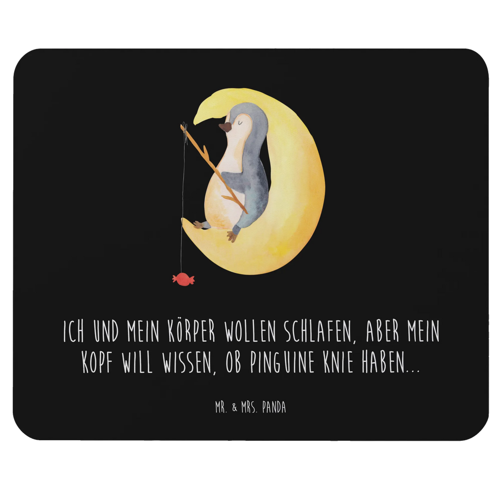 Mauspad Pinguin Mond Mousepad, Computer zubehör, Büroausstattung, PC Zubehör, Arbeitszimmer, Mauspad, Einzigartiges Mauspad, Designer Mauspad, Mausunterlage, Mauspad Büro, Pinguin, Pinguine, Spruch, schlafen, Nachtruhe, Einschlafen, Schlafzimmer, Schlafstörungen, Gästezimmer