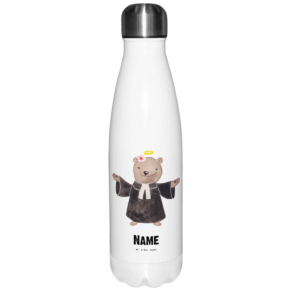 Personalisierte Thermosflasche Pfarrerin mit Herz Personalisierte Isolierflasche, Personalisierte Thermoflasche, Personalisierte Trinkflasche, Trinkflasche Mit Namen, Wunschname, Bedrucken, Namensflasche, Beruf, Ausbildung, Jubiläum, Abschied, Rente, Kollege, Kollegin, Geschenk, Schenken, Arbeitskollege, Mitarbeiter, Firma, Danke, Dankeschön, Pastorin, Dienerin Gottes<br />Geistliche, Pfarrerin, Predigerin<br />Priesterin, Theologin, Kirche