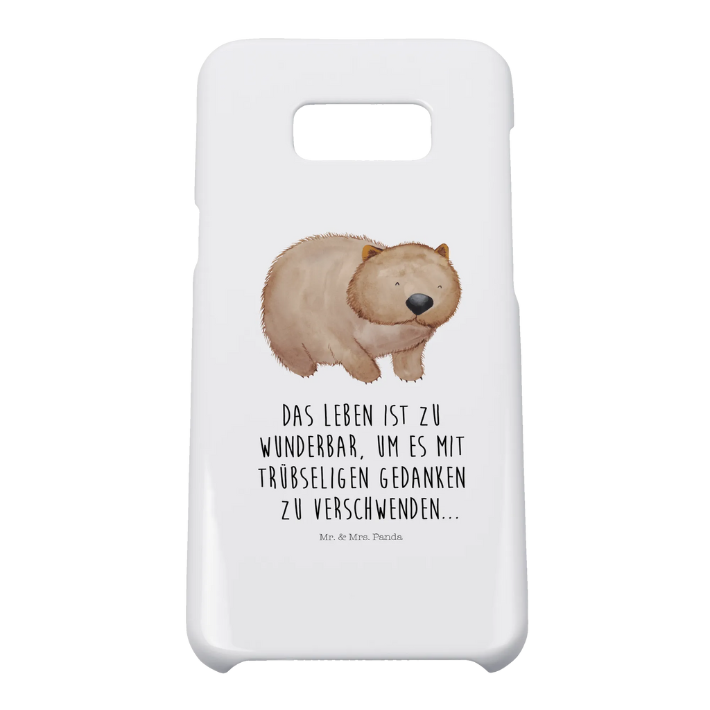 Handyhülle Wombat Handyhülle, Handycover, Cover, Handy, Hülle, Iphone 10, Iphone X, Tiermotive, Gute Laune, lustige Sprüche, Tiere, Wombat, Das Leben ist schön, Motivation, Spruch, Australien