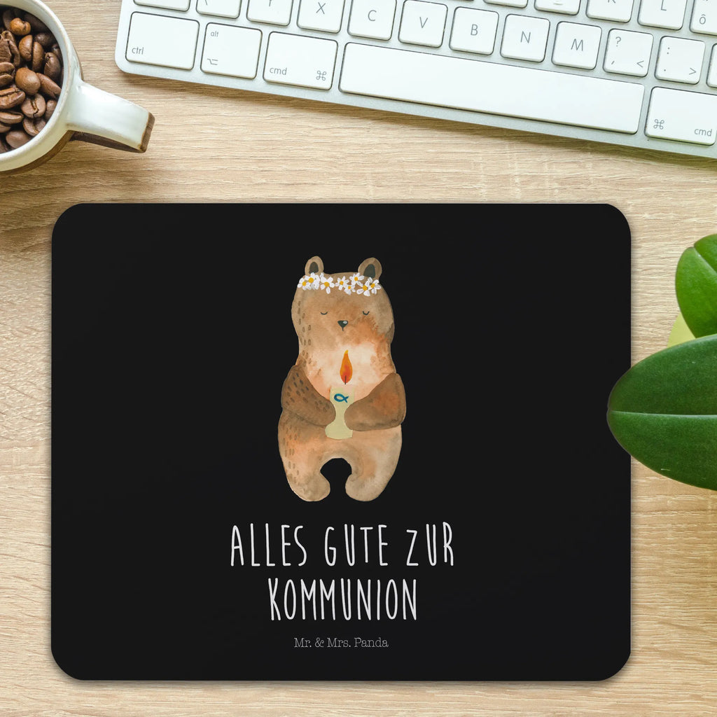 Mauspad Bär Kommunion Mousepad, Computer zubehör, Büroausstattung, PC Zubehör, Arbeitszimmer, Mauspad, Einzigartiges Mauspad, Designer Mauspad, Mausunterlage, Mauspad Büro, Bär, Teddy, Teddybär, Kommunion, Gottes Segen, Taufkerze, katholisch