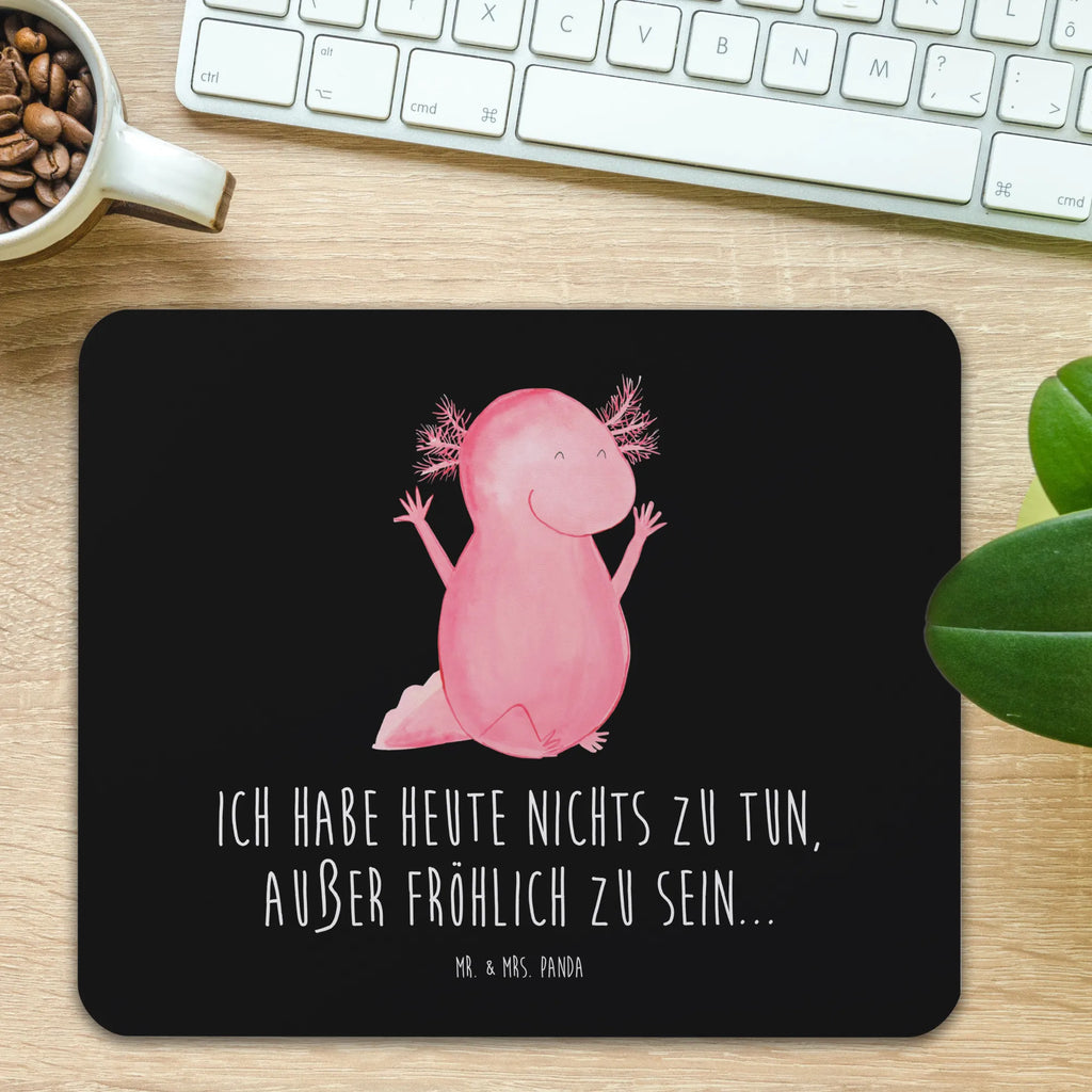 Mauspad Axolotl Hurra Mousepad, Computer zubehör, Büroausstattung, PC Zubehör, Arbeitszimmer, Mauspad, Einzigartiges Mauspad, Designer Mauspad, Mausunterlage, Mauspad Büro, Axolotl, Molch, Axolot, Schwanzlurch, Lurch, Lurche, fröhlich, Spaß, Freude, Motivation, Zufriedenheit