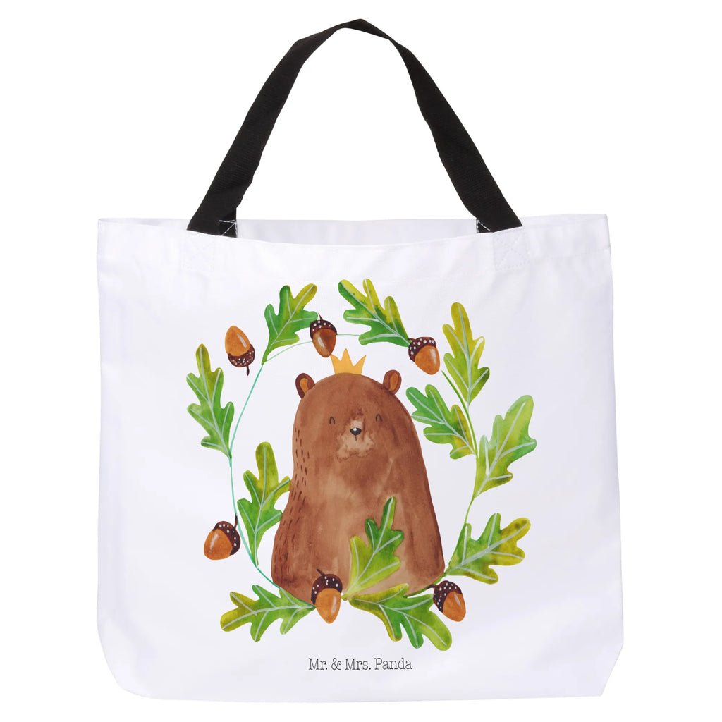 Shopper bear king Beutel, Einkaufstasche, Tasche, Strandtasche, Einkaufsbeutel, Shopper, Schultasche, Freizeittasche, Tragebeutel, Schulbeutel, Alltagstasche, Bär, Teddy, Teddybär, Papa, Papa Bär, bester Vater, bester Papa, weltbester Papa, Vatertag, Vater, Dad, Daddy, Papi