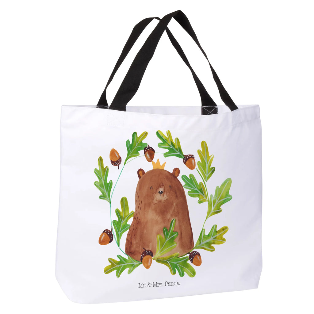 Shopper bear king Beutel, Einkaufstasche, Tasche, Strandtasche, Einkaufsbeutel, Shopper, Schultasche, Freizeittasche, Tragebeutel, Schulbeutel, Alltagstasche, Bär, Teddy, Teddybär, Papa, Papa Bär, bester Vater, bester Papa, weltbester Papa, Vatertag, Vater, Dad, Daddy, Papi