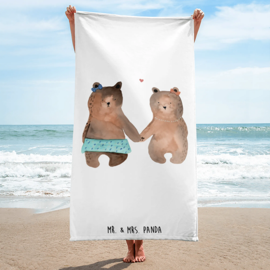 XL Badehandtuch Bär Freundin Handtuch, Badetuch, Duschtuch, Strandtuch, Saunatuch, Bär, Teddy, Teddybär, Bär Freundin Beste Freund Liebe Liebesbeweis Verliebt Kumpel Kumpeliene