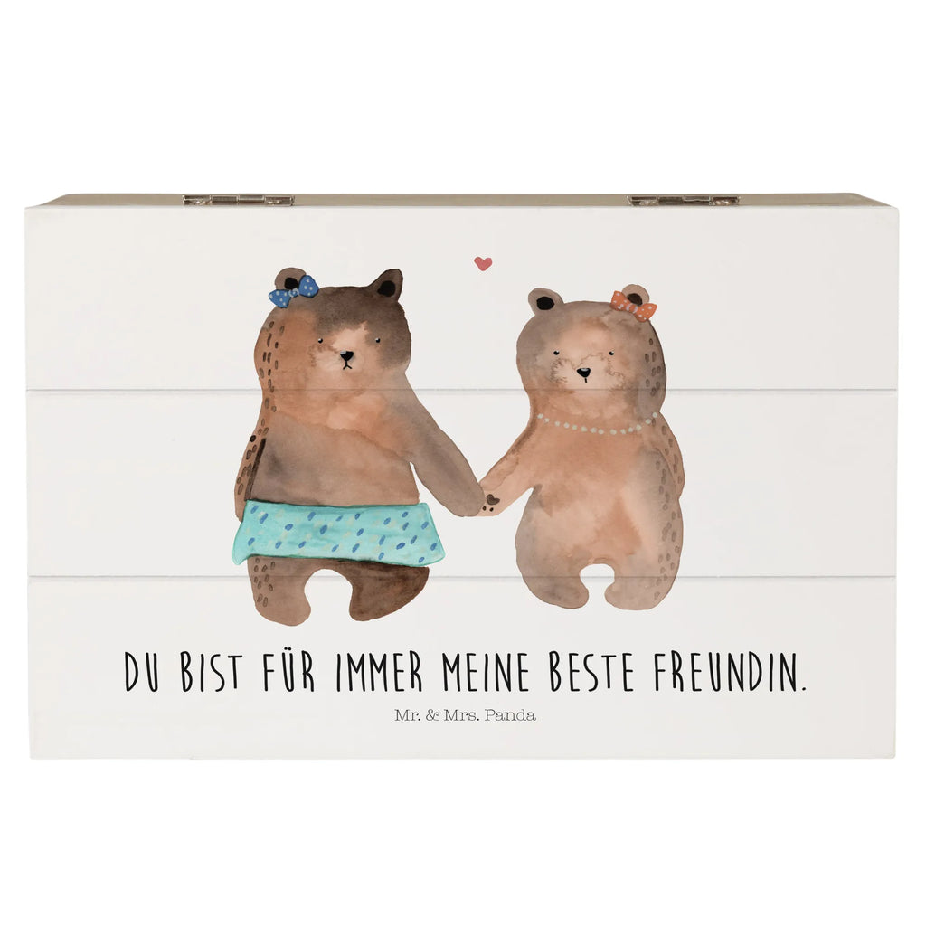 Holzkiste Bär Freundin Holzkiste, Kiste, Schatzkiste, Truhe, Schatulle, XXL, Erinnerungsbox, Erinnerungskiste, Dekokiste, Aufbewahrungsbox, Geschenkbox, Geschenkdose, Bär, Teddy, Teddybär, Bär Freundin Beste Freund Liebe Liebesbeweis Verliebt Kumpel Kumpeliene