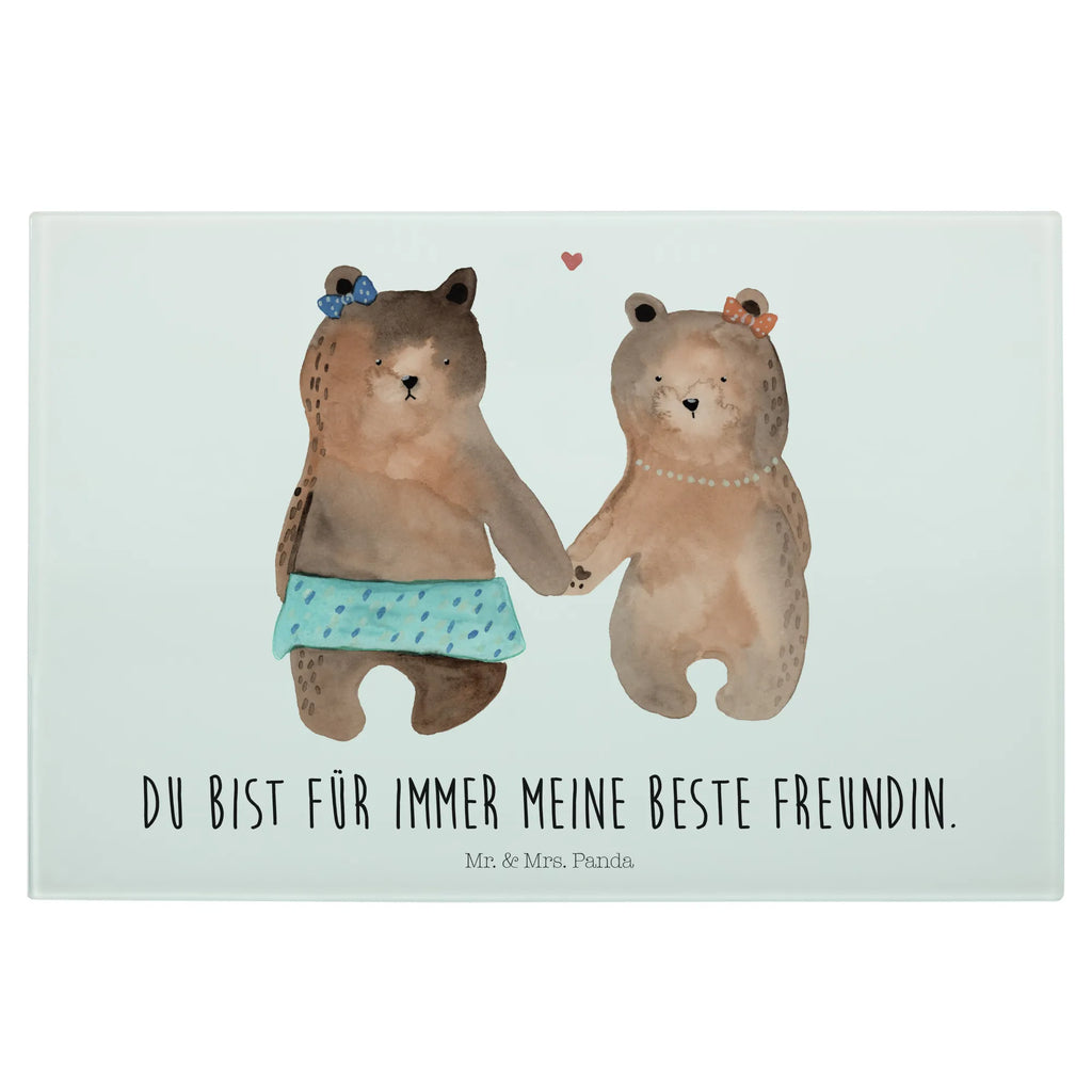 Glasschneidebrett Bär Freundin Glasschneidebrett, Schneidebrett, Bär, Teddy, Teddybär, Bär Freundin Beste Freund Liebe Liebesbeweis Verliebt Kumpel Kumpeliene