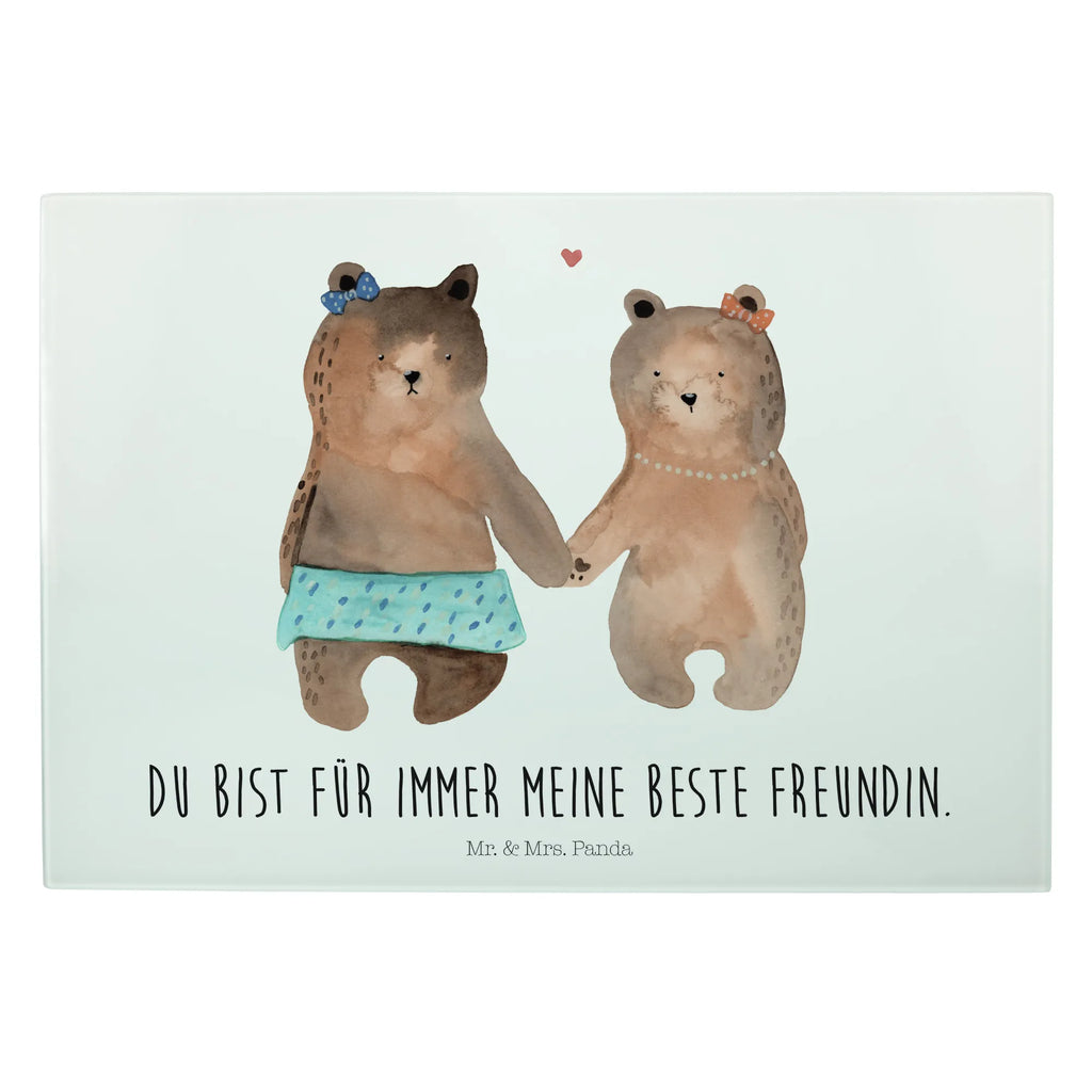 Glasschneidebrett Bär Freundin Glasschneidebrett, Schneidebrett, Bär, Teddy, Teddybär, Bär Freundin Beste Freund Liebe Liebesbeweis Verliebt Kumpel Kumpeliene