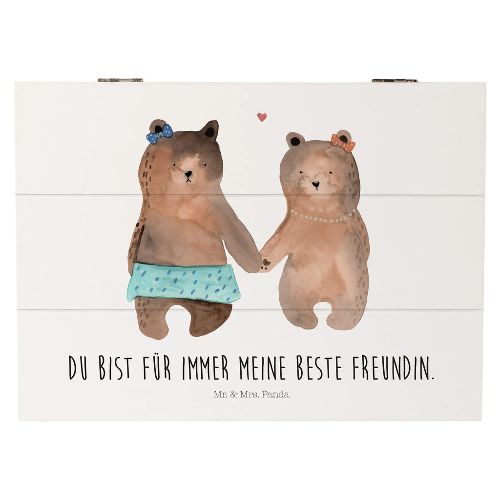 Holzkiste Bär Freundin Holzkiste, Kiste, Schatzkiste, Truhe, Schatulle, XXL, Erinnerungsbox, Erinnerungskiste, Dekokiste, Aufbewahrungsbox, Geschenkbox, Geschenkdose, Bär, Teddy, Teddybär, Bär Freundin Beste Freund Liebe Liebesbeweis Verliebt Kumpel Kumpeliene