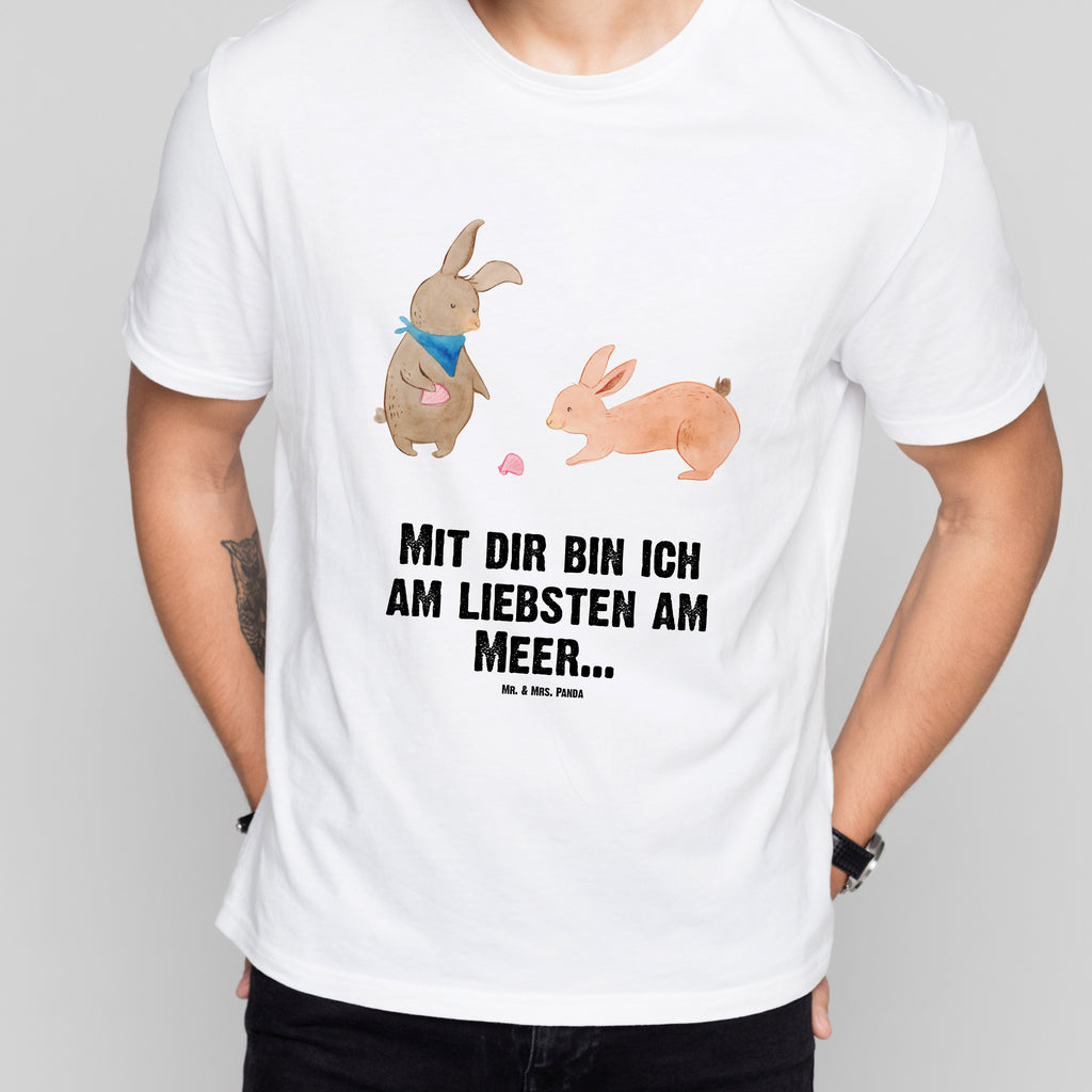 T-Shirt Standard Hasen Muschel T-Shirt, Shirt, Tshirt, Lustiges T-Shirt, T-Shirt mit Spruch, Party, Junggesellenabschied, Jubiläum, Geburstag, Herrn, Damen, Männer, Frauen, Schlafshirt, Nachthemd, Sprüche, Familie, Vatertag, Muttertag, Bruder, Schwester, Mama, Papa, Oma, Opa, Hasen, beste Freundin, Freundin, Freundinnen, best friends, BFF, Muscheln sammeln, Muscheln, Meer