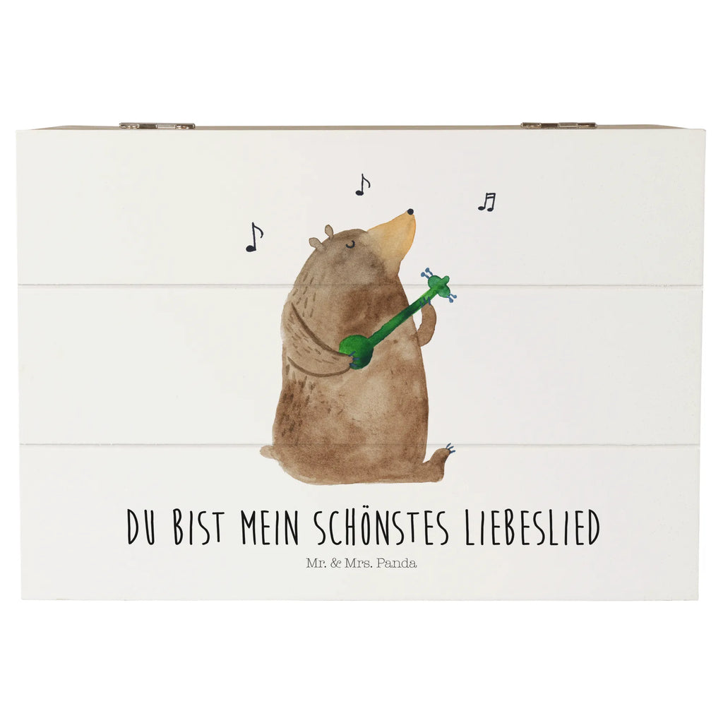 Holzkiste Bär Lied Holzkiste, Kiste, Schatzkiste, Truhe, Schatulle, XXL, Erinnerungsbox, Erinnerungskiste, Dekokiste, Aufbewahrungsbox, Geschenkbox, Geschenkdose, Bär, Teddy, Teddybär, Bärchen, Bear, Liebeslied, Lied, Song, Valentinstag, Valentine, Geschenk, Partner, Liebe, Freundin, Frau, Herz, Spruch