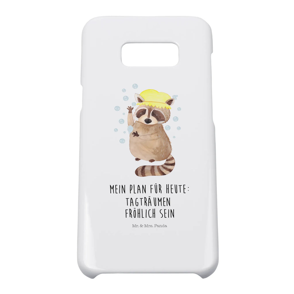 Handyhülle Waschbär Handyhülle, Handycover, Cover, Handy, Hülle, Iphone 10, Iphone X, Tiermotive, Gute Laune, lustige Sprüche, Tiere, Waschbär, Tagträumen, Plan, Fröhlich, waschen, Seifenblasen