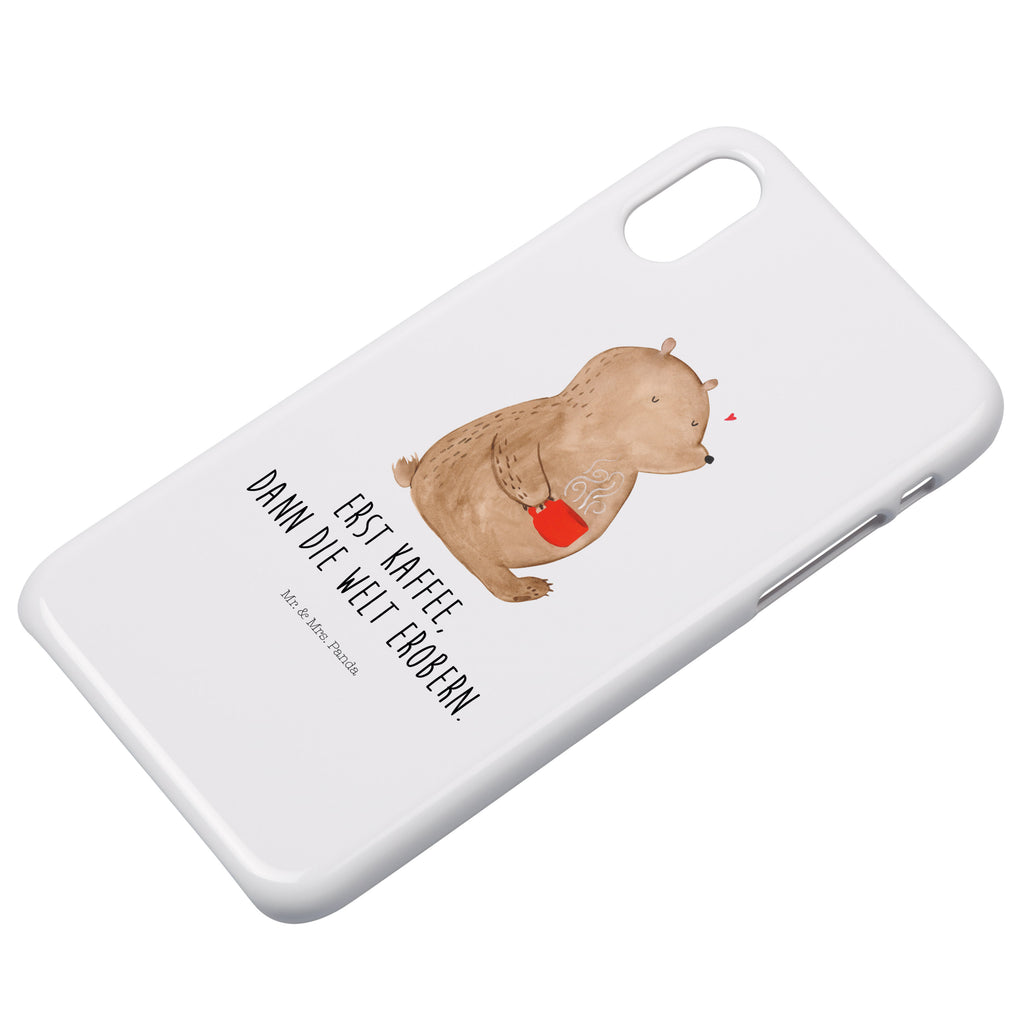 Handyhülle Bär Kaffee Handyhülle, Handycover, Cover, Handy, Hülle, Iphone 10, Iphone X, Bär, Teddy, Teddybär, Kaffee, Coffee, Bären, guten Morgen, Morgenroutine, Welt erobern, Welt retten, Motivation