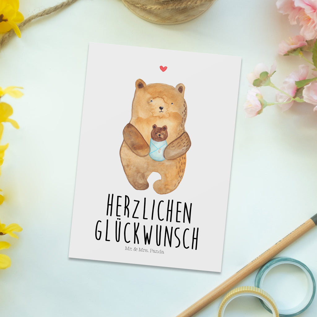 Postkarte Bär Baby Postkarte, Karte, Geschenkkarte, Grußkarte, Einladung, Ansichtskarte, Geburtstagskarte, Einladungskarte, Dankeskarte, Ansichtskarten, Einladung Geburtstag, Einladungskarten Geburtstag, Bär, Teddy, Teddybär, Eltern, Mutter, Baby, Taufe, Geburt, Nichte, Neffe, Enkel, Enkelin, Täufling, Geburtstag, Glückwunsch