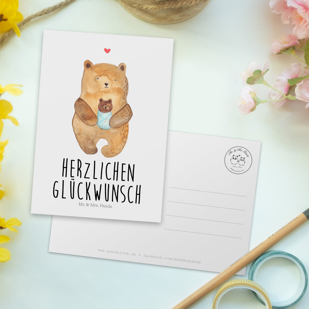 Postkarte Bär Baby Postkarte, Karte, Geschenkkarte, Grußkarte, Einladung, Ansichtskarte, Geburtstagskarte, Einladungskarte, Dankeskarte, Ansichtskarten, Einladung Geburtstag, Einladungskarten Geburtstag, Bär, Teddy, Teddybär, Eltern, Mutter, Baby, Taufe, Geburt, Nichte, Neffe, Enkel, Enkelin, Täufling, Geburtstag, Glückwunsch