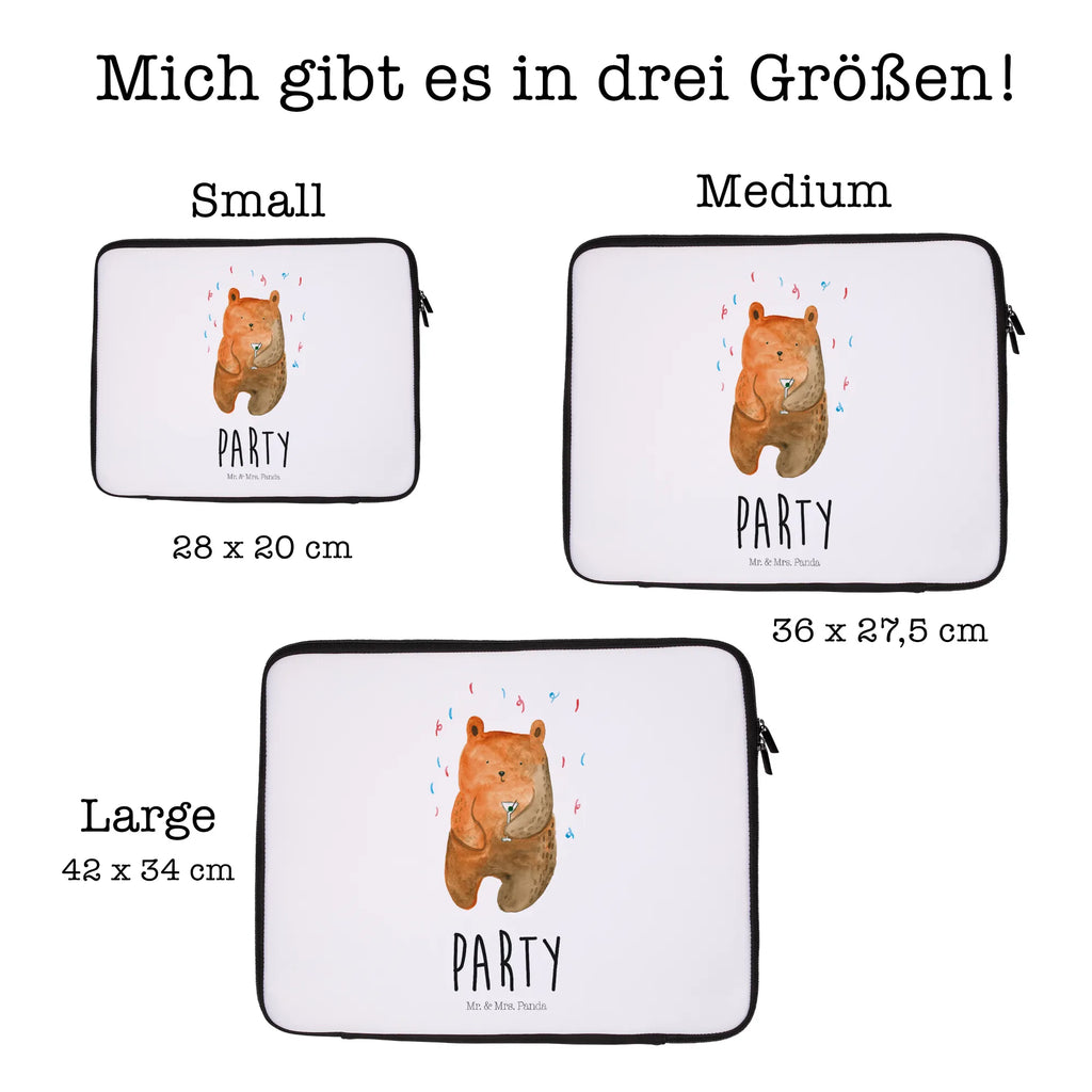 Notebook Tasche Bär Party Notebook Tasche, Laptop, Computertasche, Tasche, Notebook-Tasche, Notebook-Reisehülle, Notebook Schutz, Bär, Teddy, Teddybär, Geburtstag, Geburtstagsgeschenk, Geschenk, Party, Feiern, Abfeiern, Mitbringsel, Gute Laune, Lustig