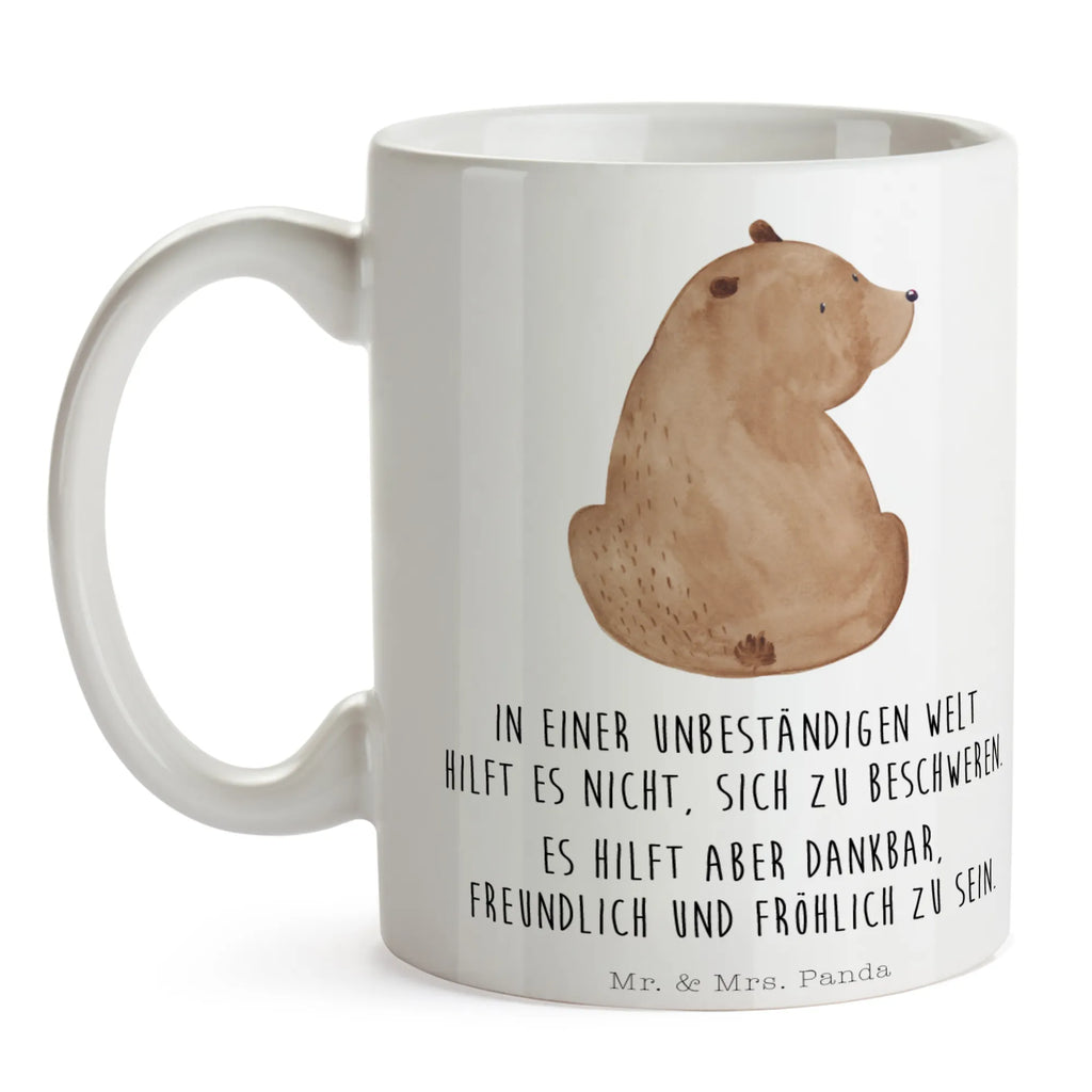 Tasse Bär Schulterblick Tasse, Kaffeetasse, Teetasse, Becher, Kaffeebecher, Teebecher, Keramiktasse, Porzellantasse, Büro Tasse, Geschenk Tasse, Tasse Sprüche, Tasse Motive, Kaffeetassen, Tasse bedrucken, Designer Tasse, Cappuccino Tassen, Schöne Teetassen, Bär, Teddy, Teddybär, Selbstachtung, Weltansicht, Motivation, Bären, Bärenliebe, Weisheit