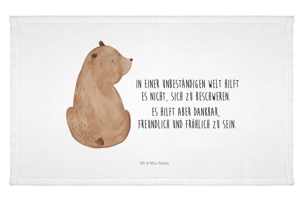 Handtuch Bär Schulterblick Handtuch, Badehandtuch, Badezimmer, Handtücher, groß, Kinder, Baby, Bär, Teddy, Teddybär, Selbstachtung, Weltansicht, Motivation, Bären, Bärenliebe, Weisheit