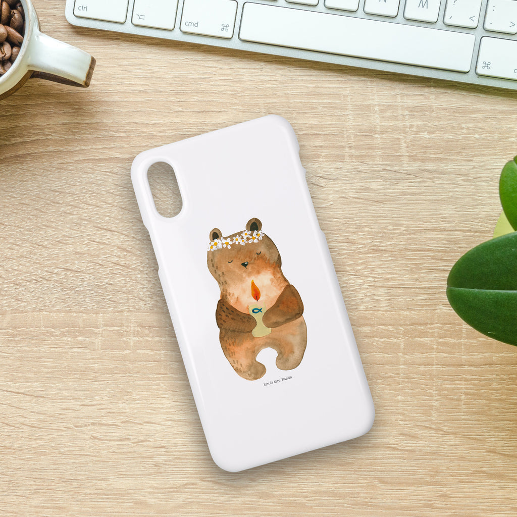 Handyhülle Bär Kommunion Handyhülle, Handycover, Cover, Handy, Hülle, Iphone 10, Iphone X, Bär, Teddy, Teddybär, Kommunion, Gottes Segen, Taufkerze, katholisch