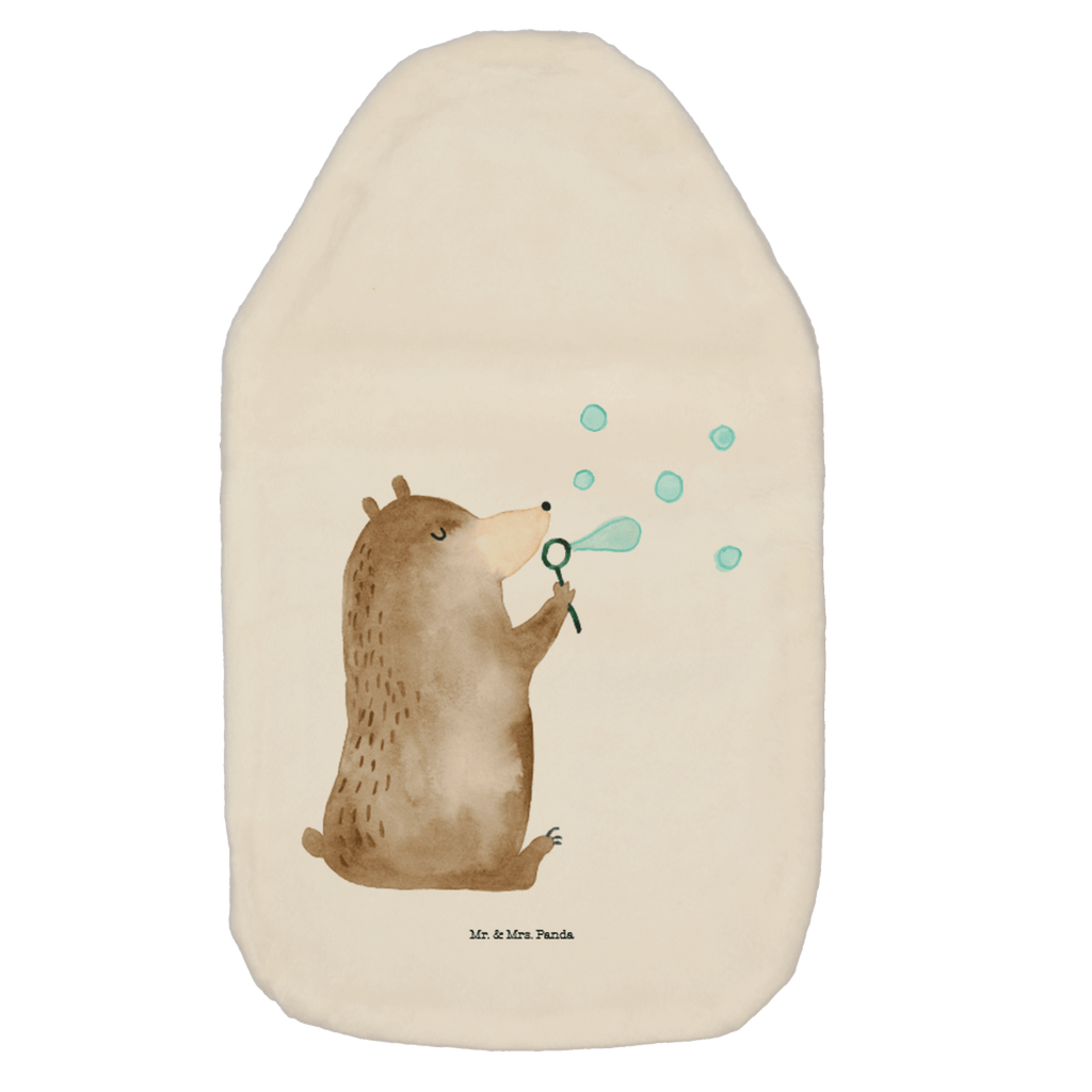 Wärmflasche Bär Seifenblasen Wärmekissen, Kinderwärmflasche, Körnerkissen, Wärmflaschenbezug, Wärmflasche mit Bezug, Wärmflasche, Bettflasche, Kleine Wärmflasche, Bär, Teddy, Teddybär, Seifenblasen Bär Lustig Sein Glücklich Traurig Happy