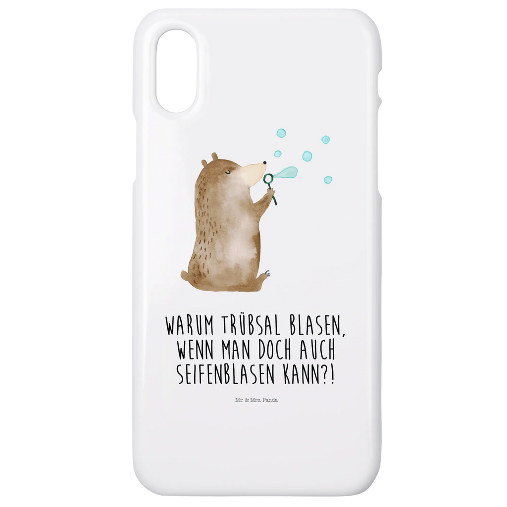 Handyhülle Bär Seifenblasen Handyhülle, Handycover, Cover, Handy, Hülle, Iphone 10, Iphone X, Bär, Teddy, Teddybär, Seifenblasen Bär Lustig Sein Glücklich Traurig Happy