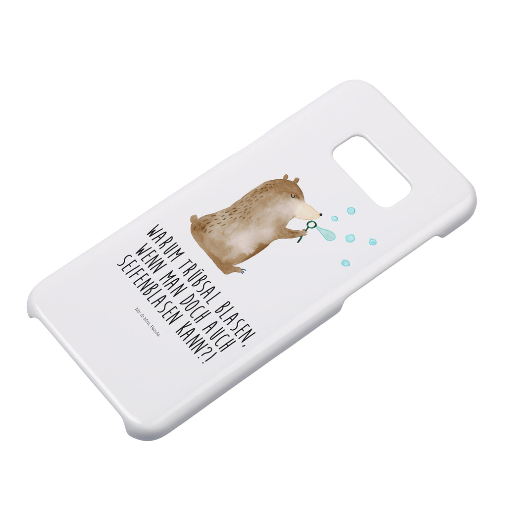 Handyhülle Bär Seifenblasen Handyhülle, Handycover, Cover, Handy, Hülle, Iphone 10, Iphone X, Bär, Teddy, Teddybär, Seifenblasen Bär Lustig Sein Glücklich Traurig Happy