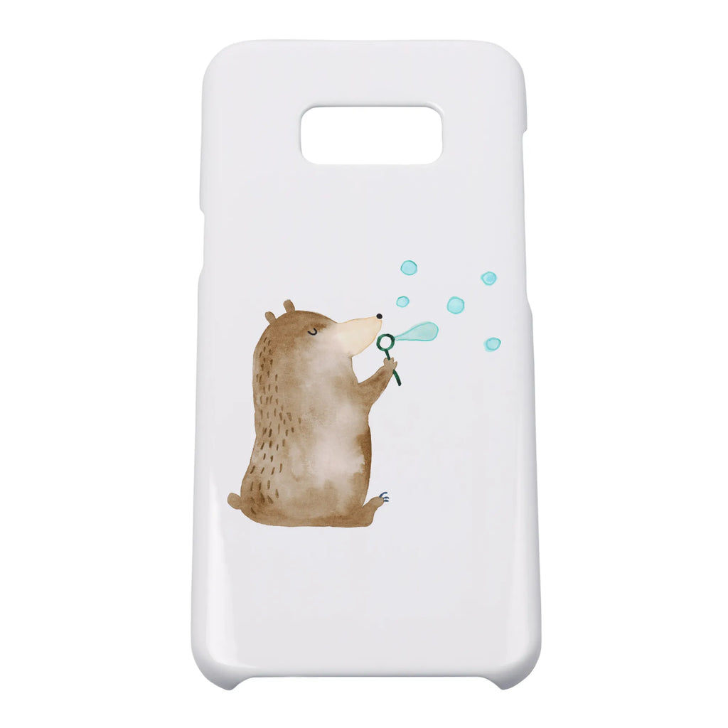 Handyhülle Bär Seifenblasen Handyhülle, Handycover, Cover, Handy, Hülle, Iphone 10, Iphone X, Bär, Teddy, Teddybär, Seifenblasen Bär Lustig Sein Glücklich Traurig Happy