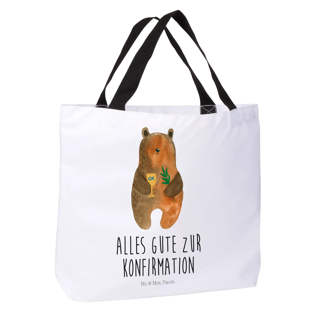 Shopper Konfirmation-Bär Beutel, Einkaufstasche, Tasche, Strandtasche, Einkaufsbeutel, Shopper, Schultasche, Freizeittasche, Tragebeutel, Schulbeutel, Alltagstasche, Bär, Teddy, Teddybär, Konfirmation, Kirche, evangelisch, Gottesdienst