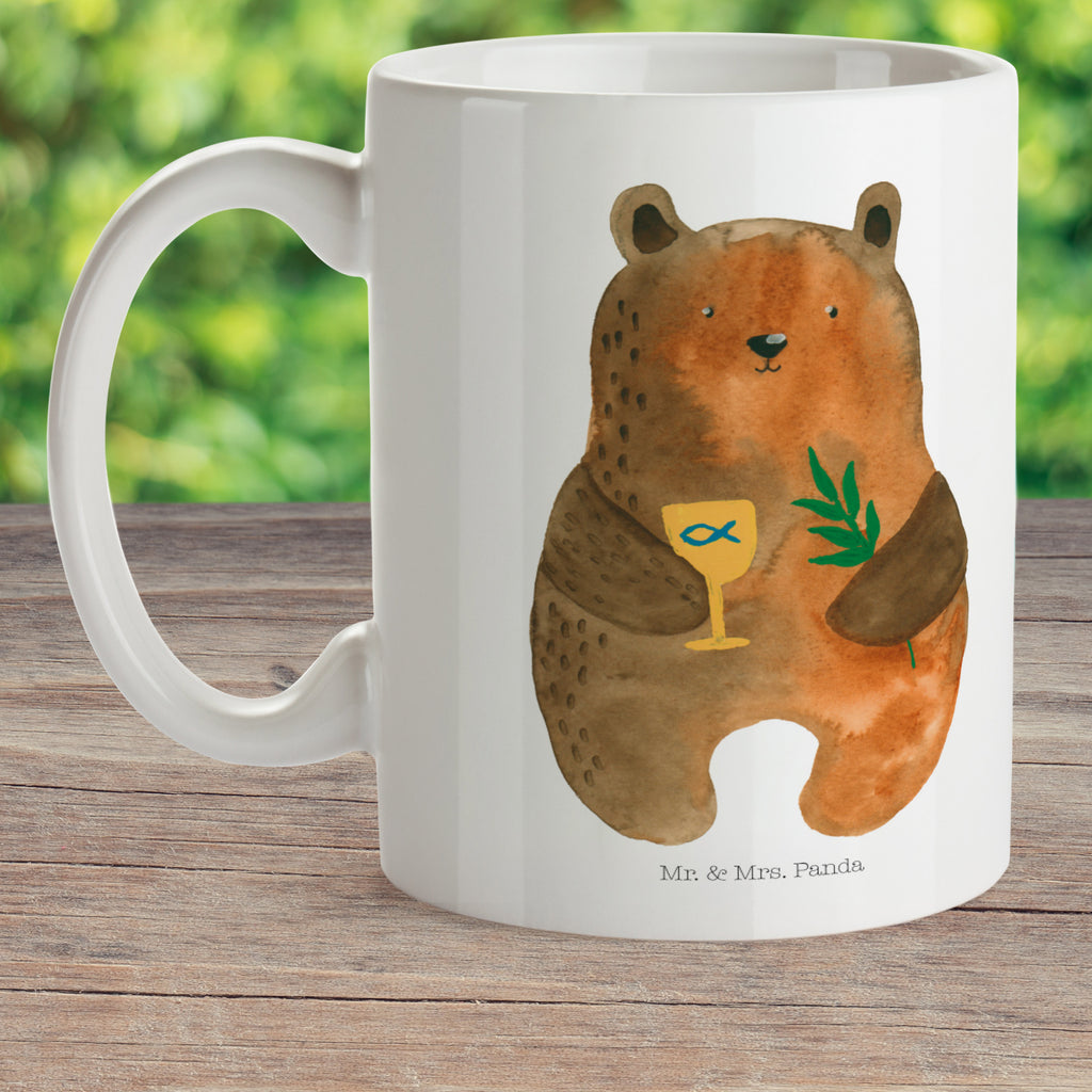 Kindertasse Konfirmation-Bär Kindertasse, Kinder Tasse, Kunststoff Tasse, Kindergarten Tasse, Trinkbecher, Camping Becher, Kaffeetasse, Kunststoffbecher, Kindergartenbecher, Outdoorgeschirr, Kunststoffgeschirr, Reisebecher, Reisetasse, Kinderbecher, Bruchfeste Tasse, Bruchsichere Tasse, Plastik Tasse, Plastiktasse, Bär, Teddy, Teddybär, Konfirmation, Kirche, evangelisch, Gottesdienst