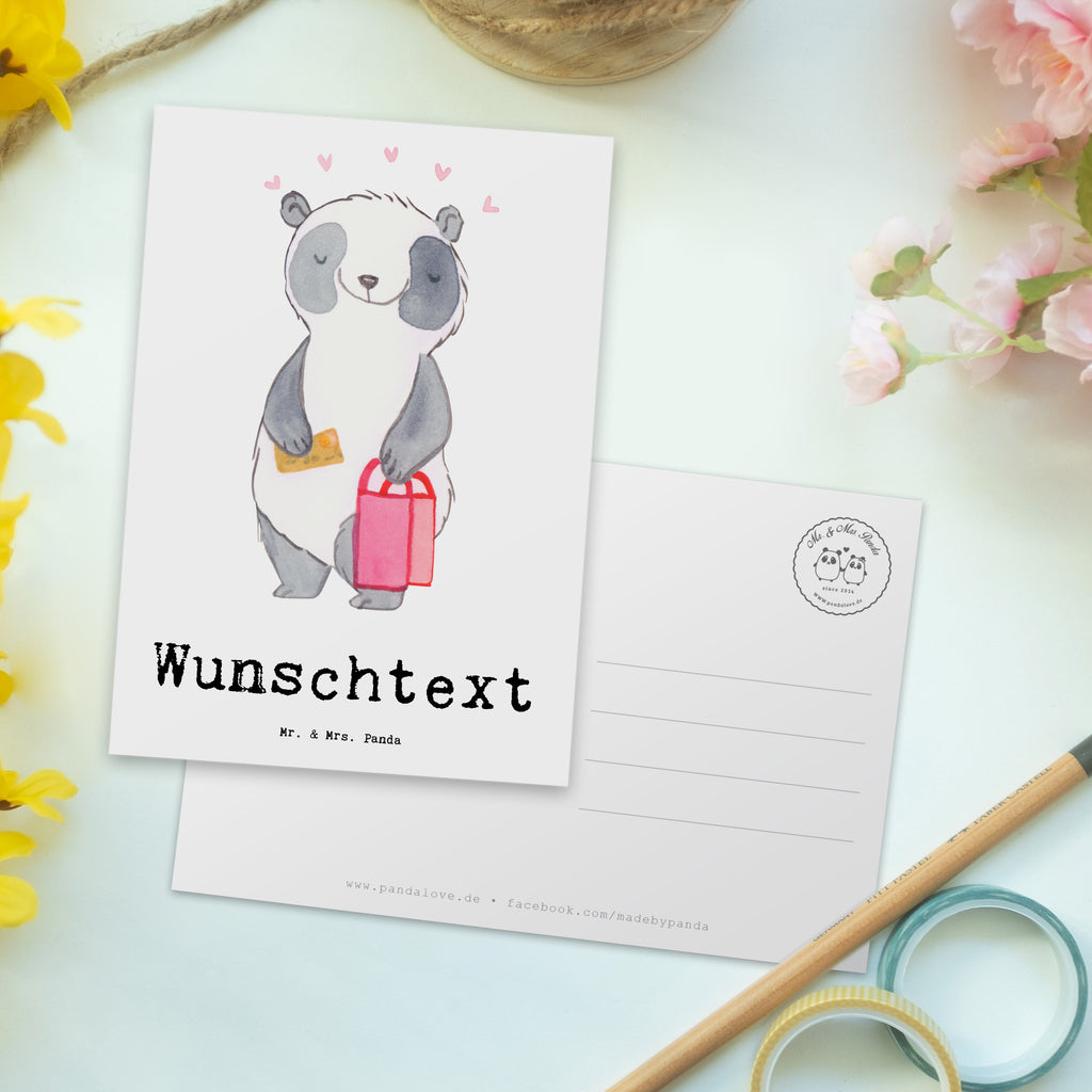 Personalisierte Postkarte Panda Bester Shoppingpartner der Welt Postkarte mit Namen, Postkarte bedrucken, Postkarte mit Wunschtext, Postkarte personalisierbar, Geschenkkarte mit Namen, Grußkarte mit Namen, Karte mit Namen, Einladung mit Namen, Ansichtskarte mit Namen, Geschenkkarte mit Wunschtext, Grußkarte mit Wunschtext, Karte mit Wunschtext, Einladung mit Wunschtext, Ansichtskarte mit Wunschtext, für, Dankeschön, Geschenk, Schenken, Geburtstag, Geburtstagsgeschenk, Geschenkidee, Danke, Bedanken, Mitbringsel, Freude machen, Geschenktipp, Shoppingpartner, Shoppen, Begleitung, Partner, Freundin, Freund, bff, Shopping, Einkaufen, Shopping-Queen, Queen, Bester