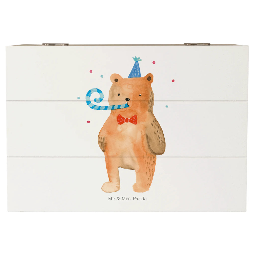 Holzkiste Bär Geburtstag Holzkiste, Kiste, Schatzkiste, Truhe, Schatulle, XXL, Erinnerungsbox, Erinnerungskiste, Dekokiste, Aufbewahrungsbox, Geschenkbox, Geschenkdose, Bär, Teddy, Teddybär, Happy Birthday, Alles Gute, Glückwunsch, Geburtstag