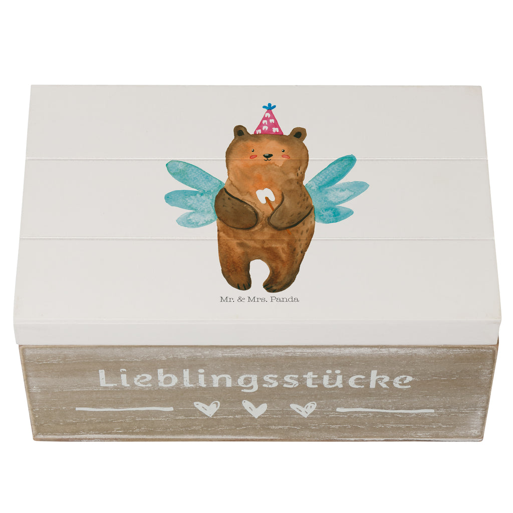 Holzkiste Zahnfee Bär Holzkiste, Kiste, Schatzkiste, Truhe, Schatulle, XXL, Erinnerungsbox, Erinnerungskiste, Dekokiste, Aufbewahrungsbox, Geschenkbox, Geschenkdose, Bär, Teddy, Teddybär, Zahnfee, Fee, Milchzahn, Erster Zahn