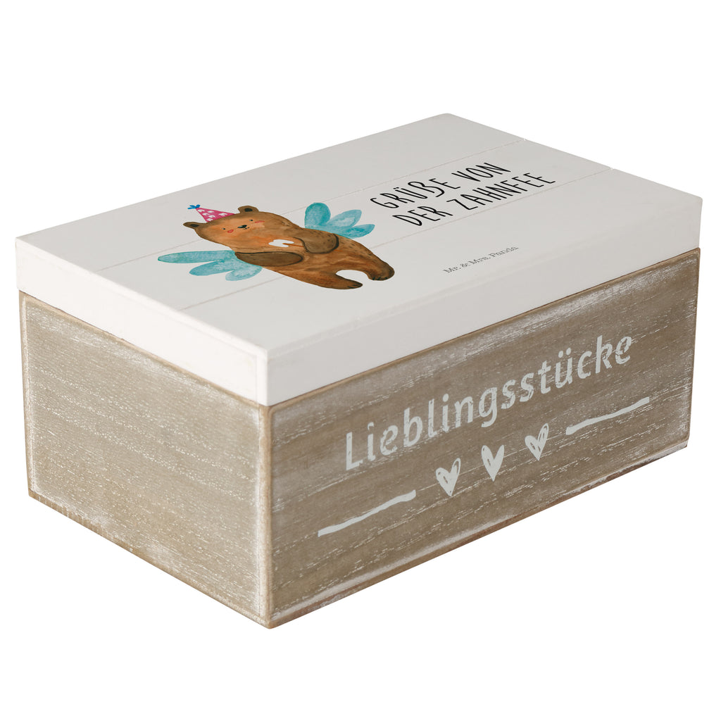 Holzkiste Zahnfee Bär Holzkiste, Kiste, Schatzkiste, Truhe, Schatulle, XXL, Erinnerungsbox, Erinnerungskiste, Dekokiste, Aufbewahrungsbox, Geschenkbox, Geschenkdose, Bär, Teddy, Teddybär, Zahnfee, Fee, Milchzahn, Erster Zahn