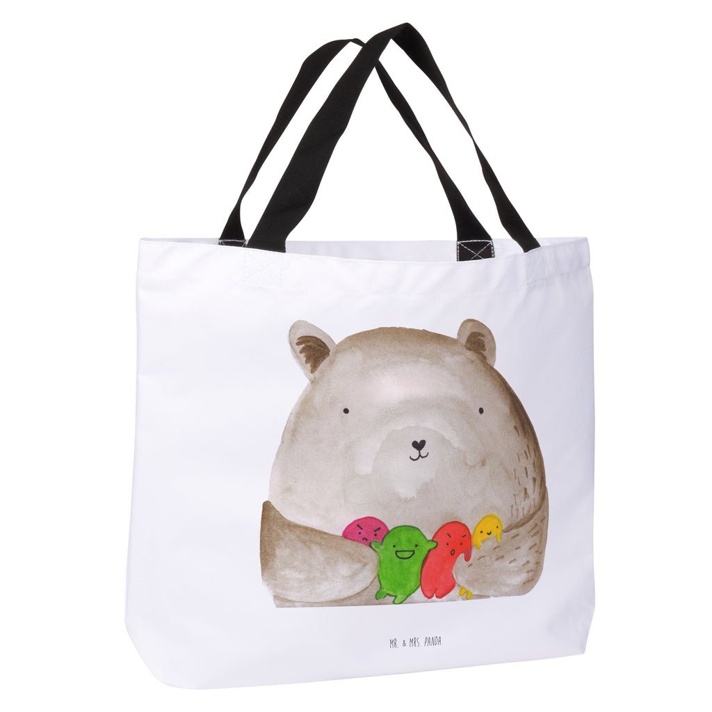 Shopper Bär Gefühl Beutel, Einkaufstasche, Tasche, Strandtasche, Einkaufsbeutel, Shopper, Schultasche, Freizeittasche, Tragebeutel, Schulbeutel, Alltagstasche, Bär, Teddy, Teddybär, Wahnsinn, Verrückt, Durchgedreht