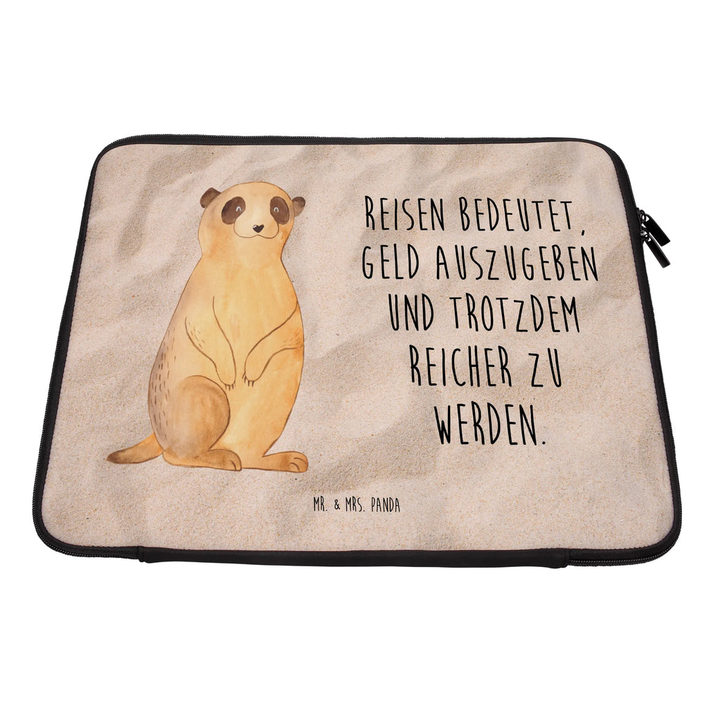 Notebook Tasche Erdmännchen Notebook Tasche, Laptop, Computertasche, Tasche, Notebook-Tasche, Notebook-Reisehülle, Notebook Schutz, Afrika, Wildtiere, Erdmännchen, Reisen, Spruch, Weltreise, Afrikareise, Roadtrip, Traveling