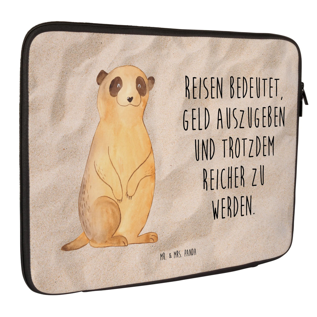 Notebook Tasche Erdmännchen Notebook Tasche, Laptop, Computertasche, Tasche, Notebook-Tasche, Notebook-Reisehülle, Notebook Schutz, Afrika, Wildtiere, Erdmännchen, Reisen, Spruch, Weltreise, Afrikareise, Roadtrip, Traveling