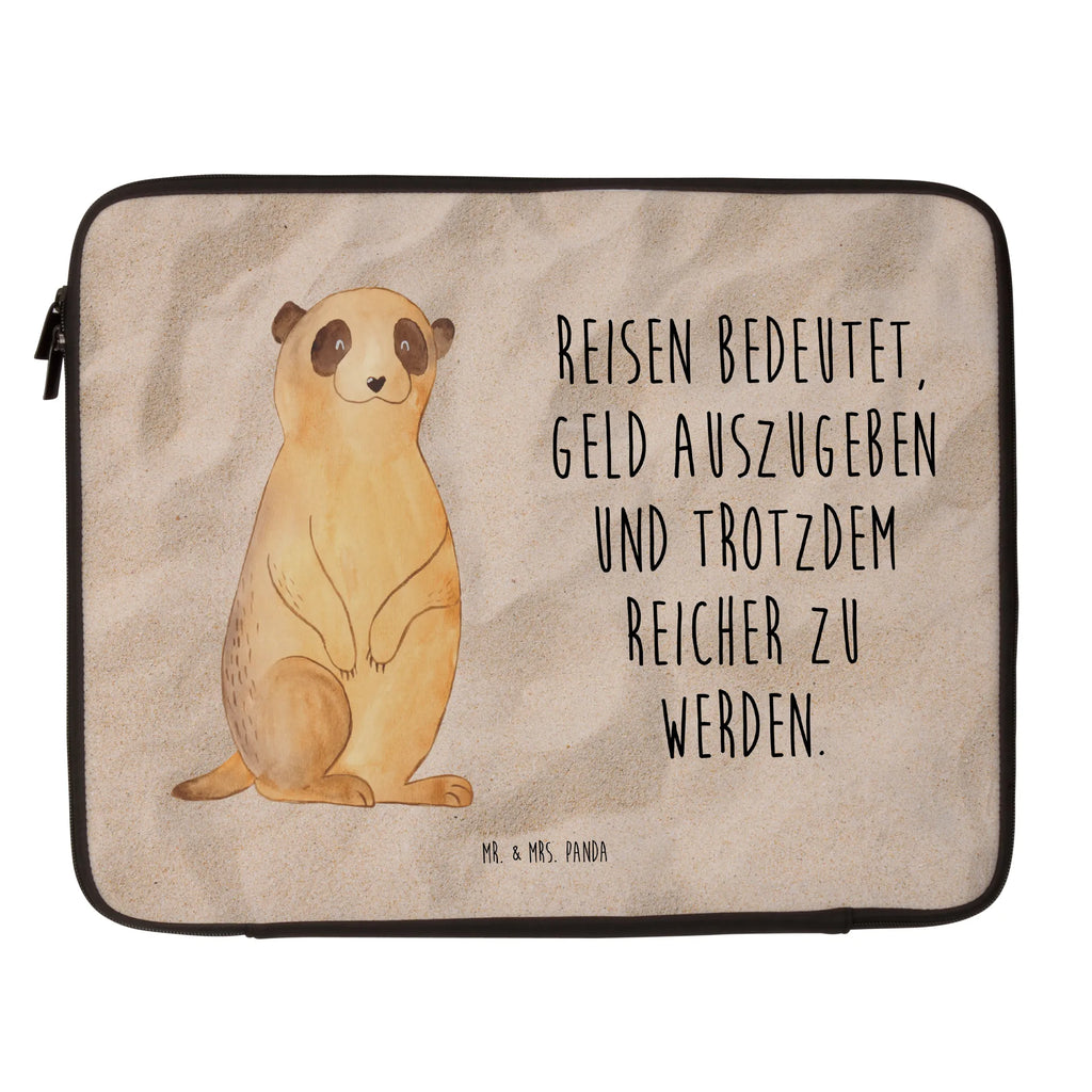 Notebook Tasche Erdmännchen Notebook Tasche, Laptop, Computertasche, Tasche, Notebook-Tasche, Notebook-Reisehülle, Notebook Schutz, Afrika, Wildtiere, Erdmännchen, Reisen, Spruch, Weltreise, Afrikareise, Roadtrip, Traveling