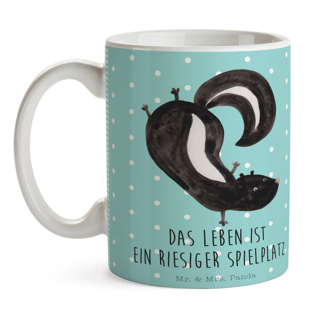 Tasse Stinktier Handstand Tasse, Kaffeetasse, Teetasse, Becher, Kaffeebecher, Teebecher, Keramiktasse, Porzellantasse, Büro Tasse, Geschenk Tasse, Tasse Sprüche, Tasse Motive, Kaffeetassen, Tasse bedrucken, Designer Tasse, Cappuccino Tassen, Schöne Teetassen, Stinktier, Skunk, Wildtier, Raubtier, Stinker, Stinki, Spielplatz, verpielt, Kind